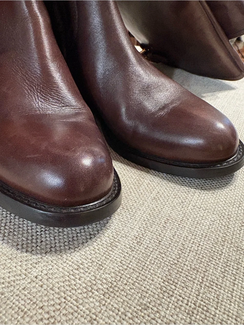 Sesto Meucci Women’s Brown Leather Riding Boots 6.5 M Made in Italy